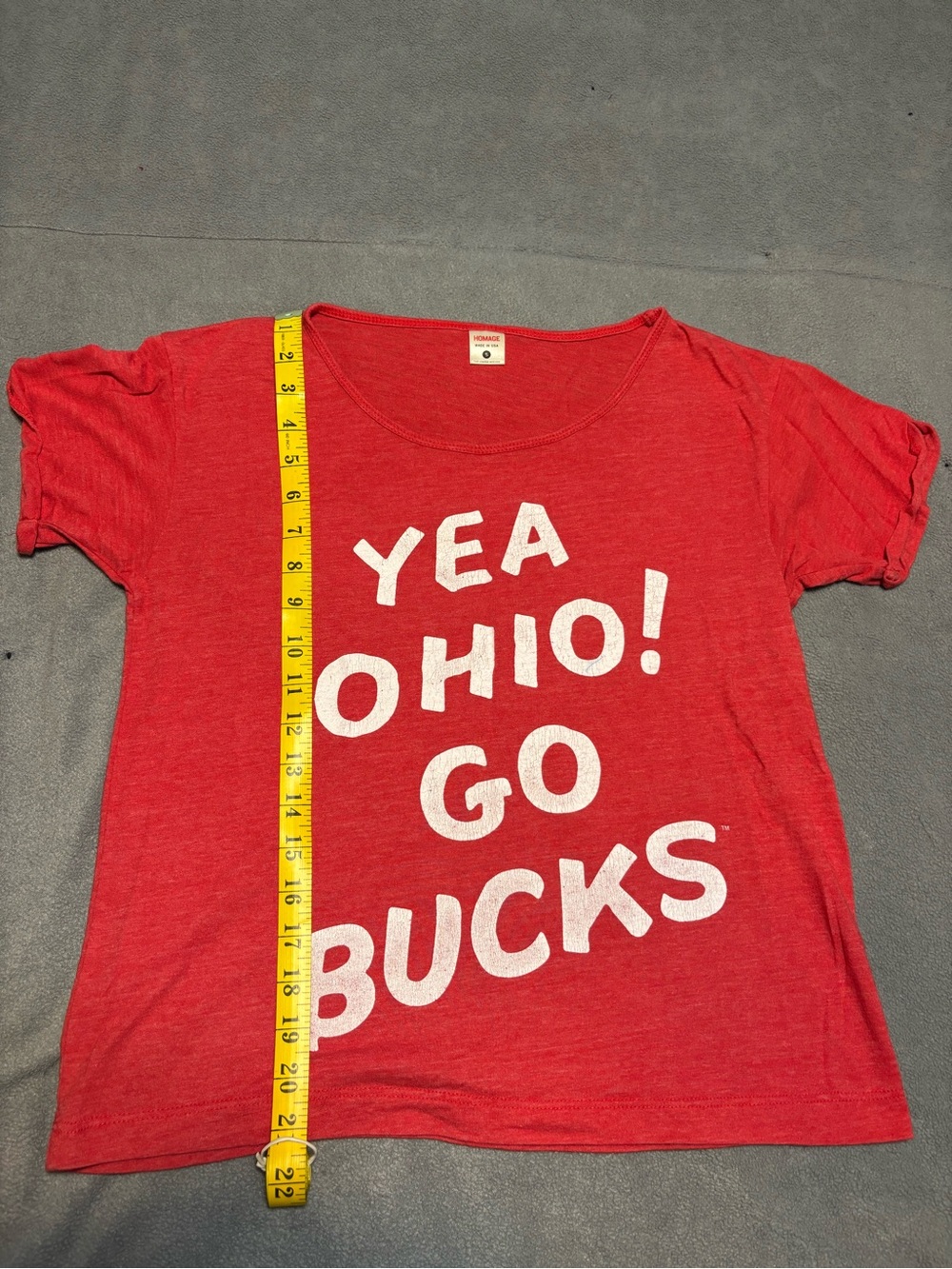 HOMAGE Red Crewneck Tee with Tag